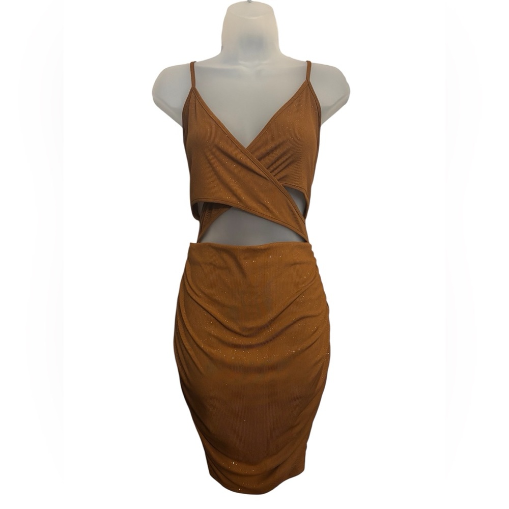 SHEIN brown sexy dress